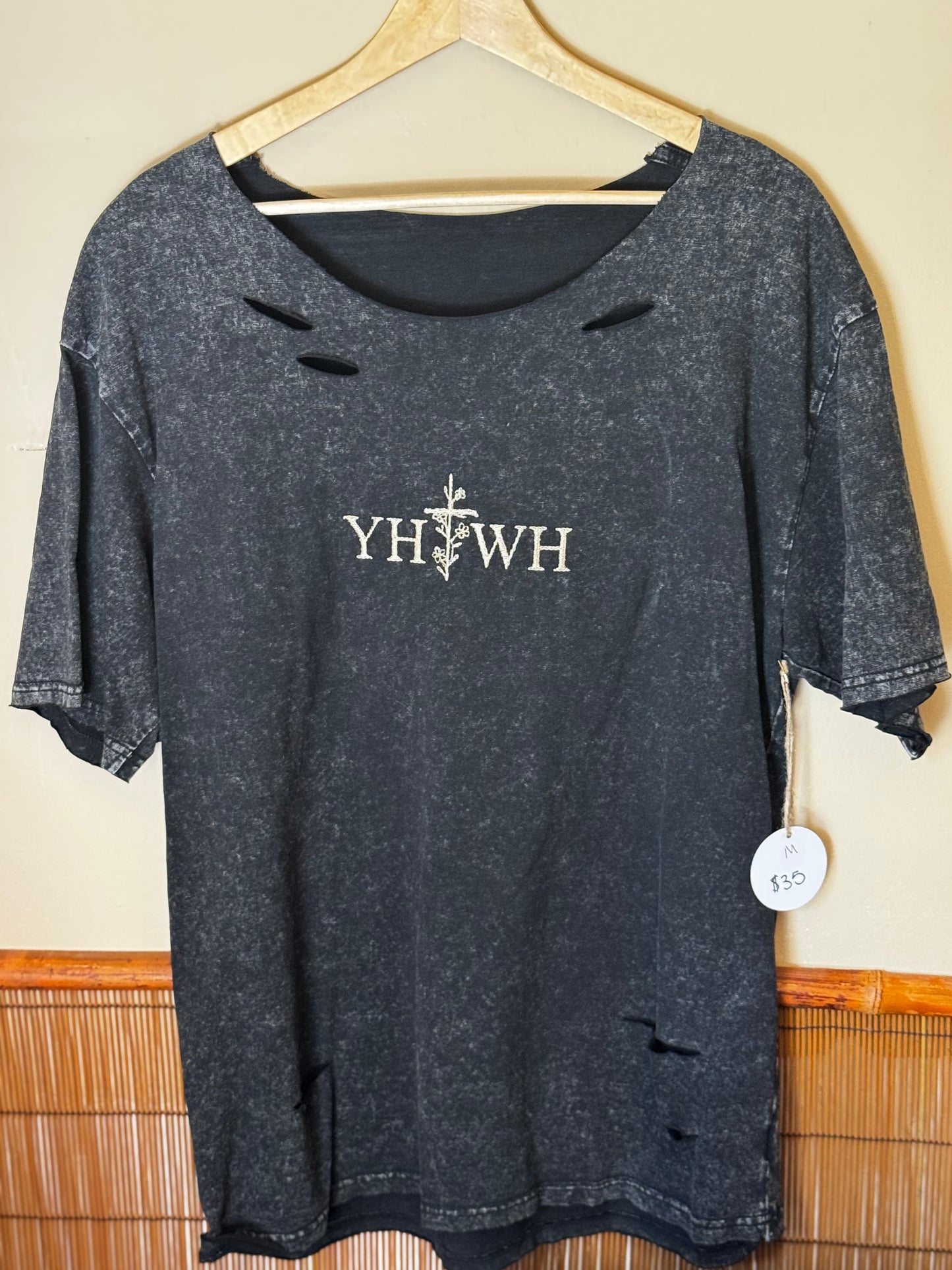 YHWH Distressed T-shirt