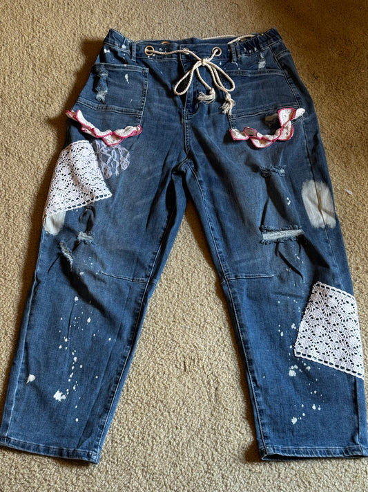 Paint & Patch Jeans 16