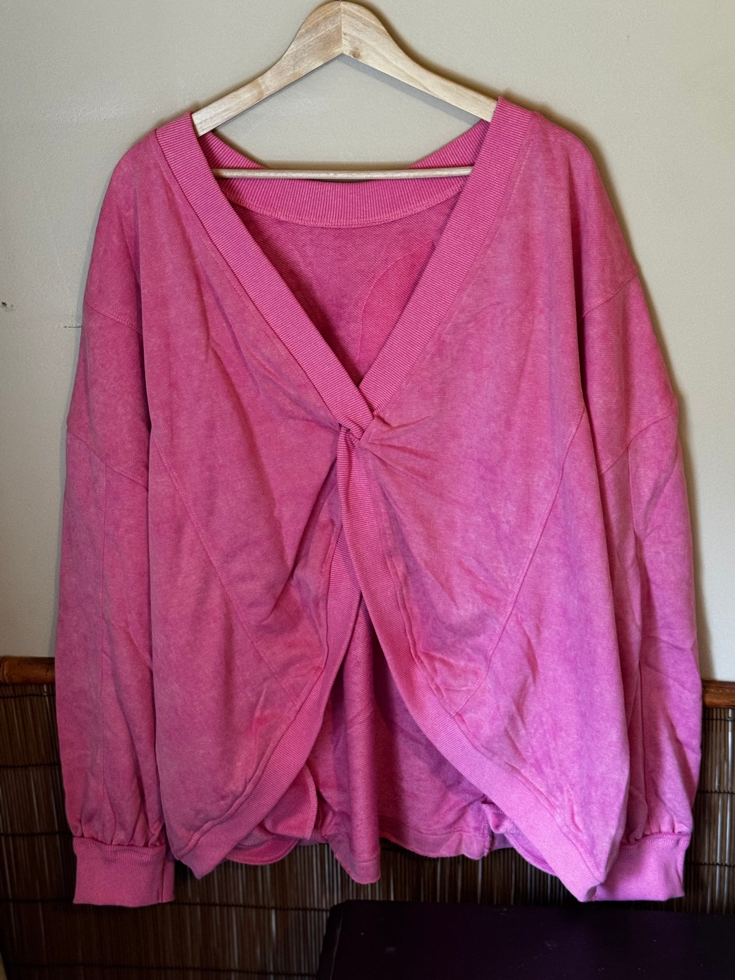 Quilted Blush Crewneck (black&orange)2XL
