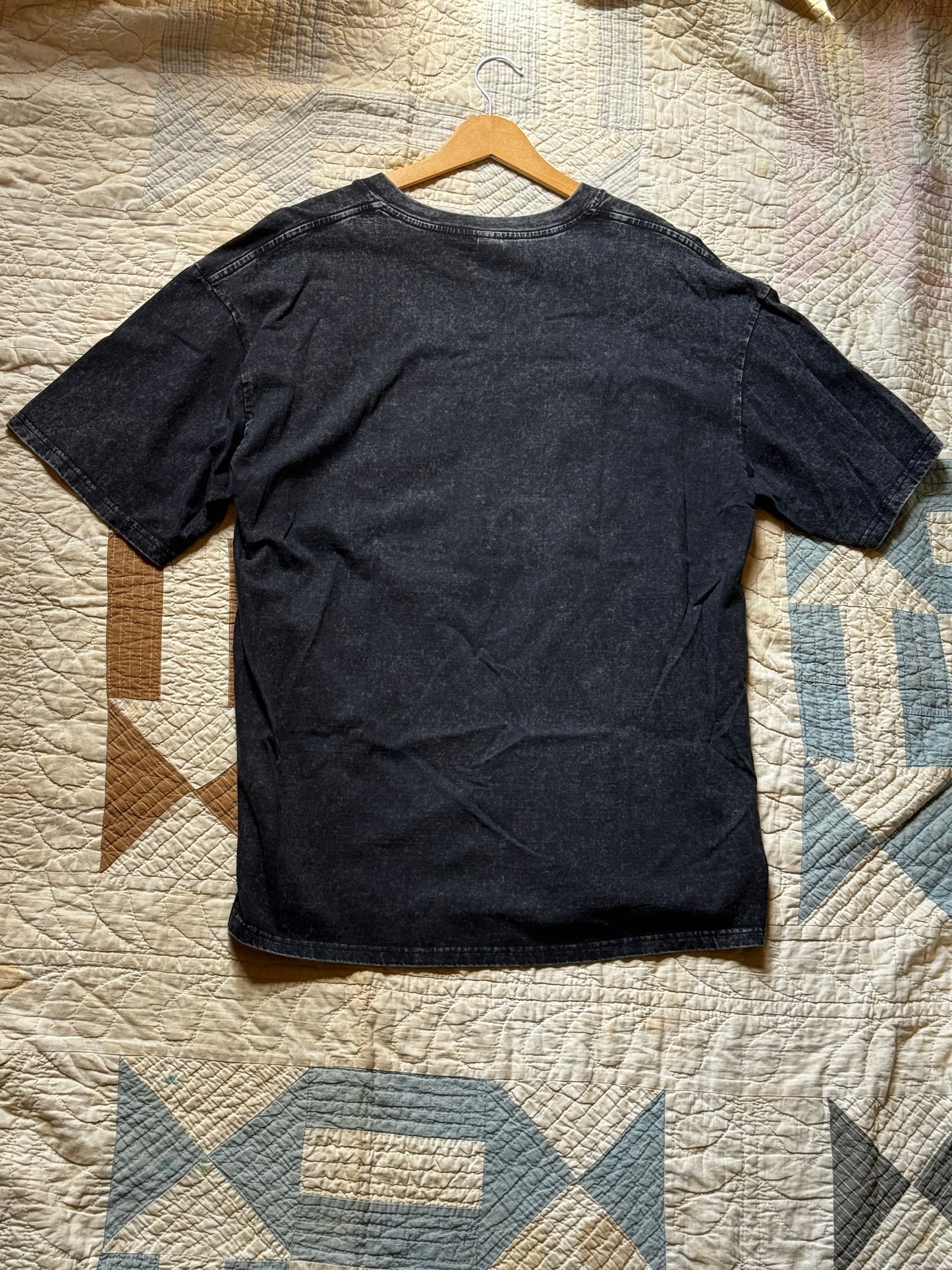 Black Quilted sun t-shirt XL