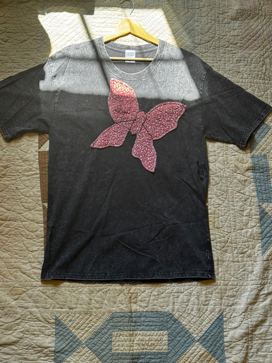 Dark gray Quilted Butterfly t-shirt M