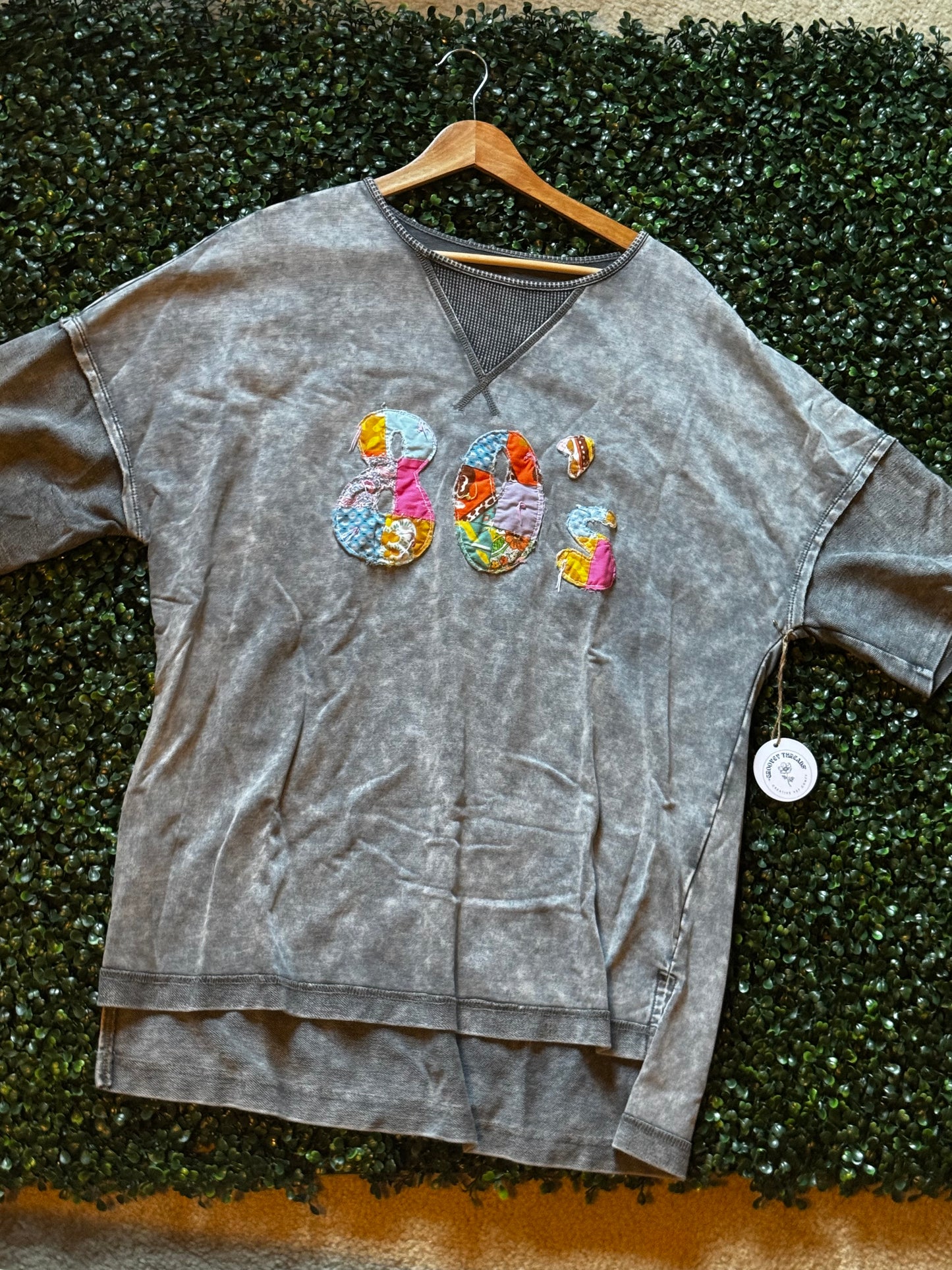 Philippine Gray Quilted 80’s t-shirt L